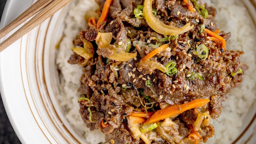 Korean Beef Bulgogi Rice Bowl