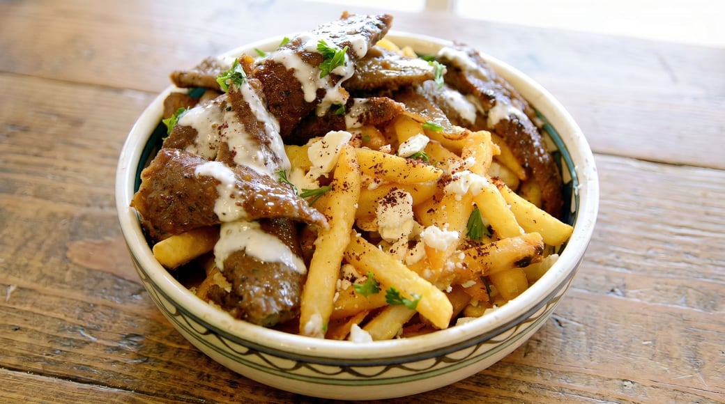 Stavro's gyro on fries