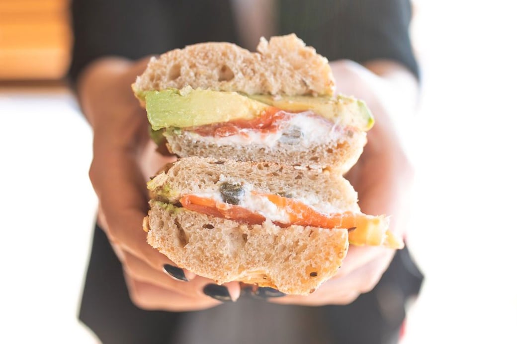 Landwer's Smoked Salmon Sandwich