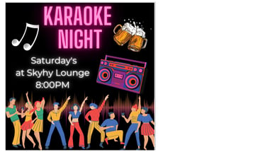 Karaoke is now on at Sky Hy every Saturday at...