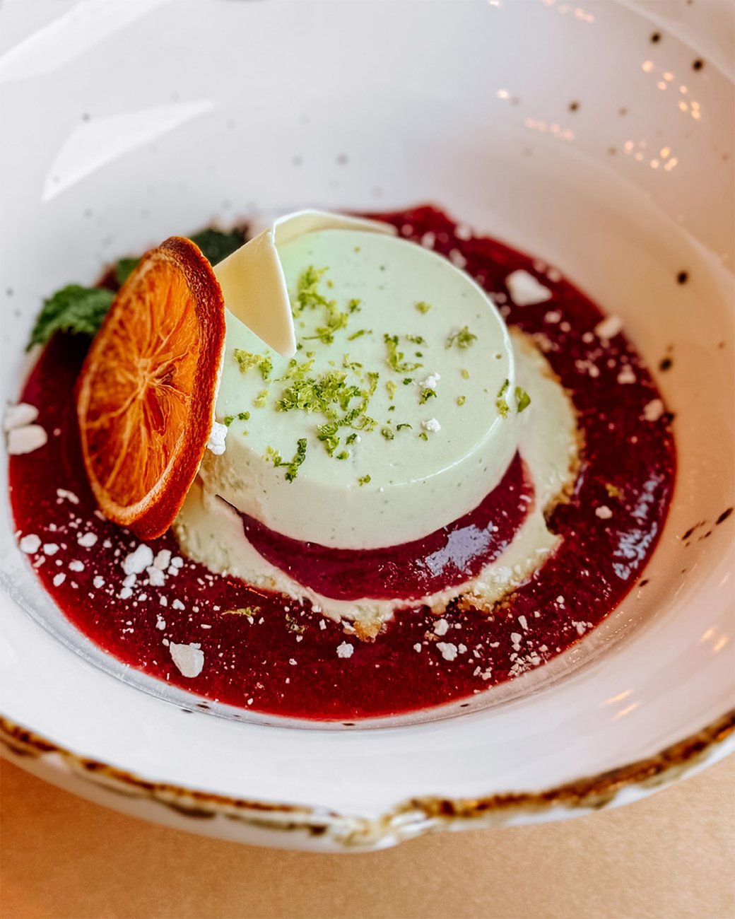 Sweet Basil + Mint Cheesecake