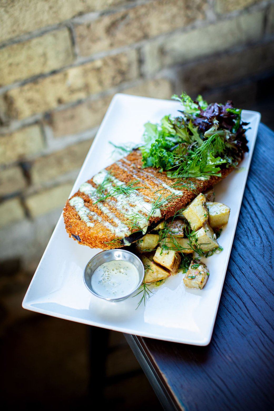 EGGPLANT SCHNITZEL  (Vegan)