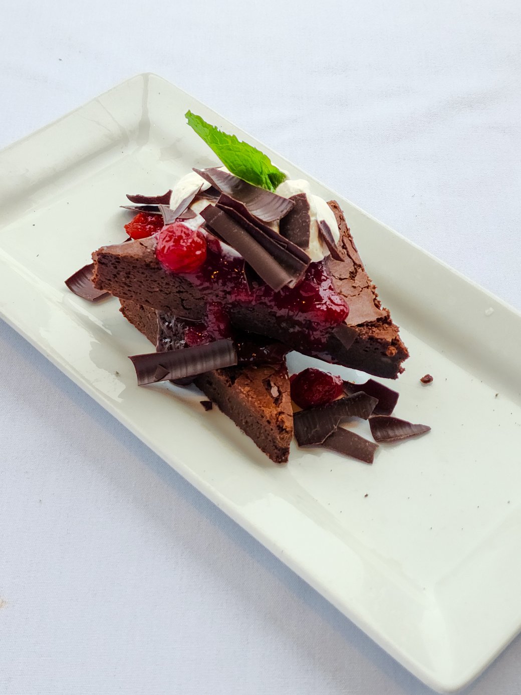 DARK CHOCOLATE & CHERRY BROWNIE