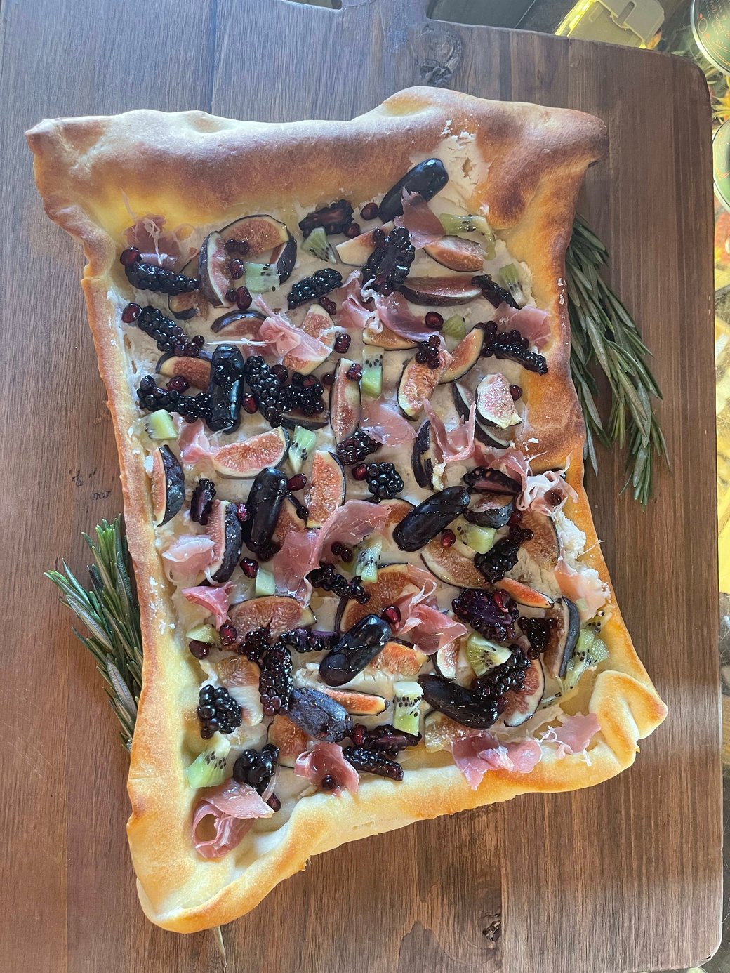 Charcuterie Fruit Pizza ( meat added)