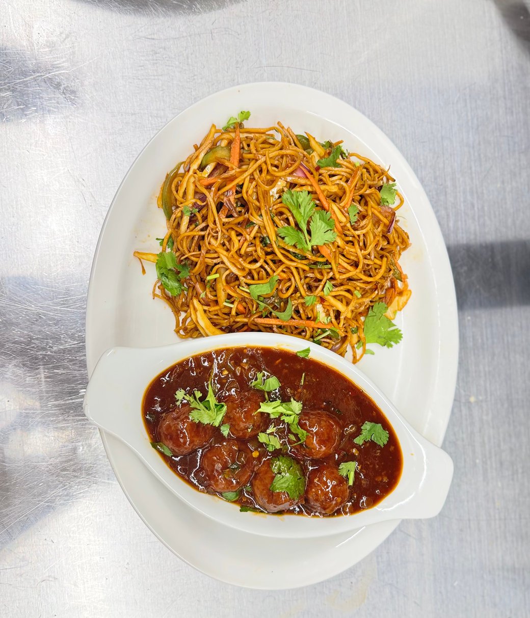 Veg Manchurian and Veg Chow Mein Combo