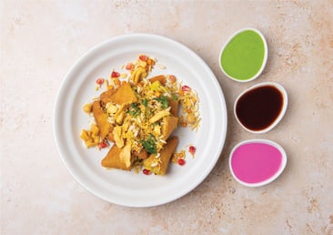 BOGO Pink Samosa Chaat