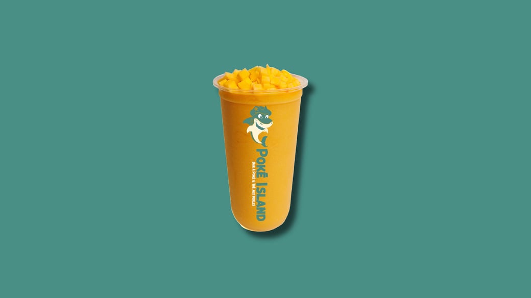 Frappé glacé à la mangue tropique