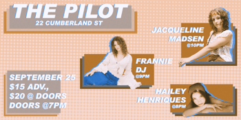 Live Music - Jacqueline Madsen with Frannie DJ & Hailey Henrique