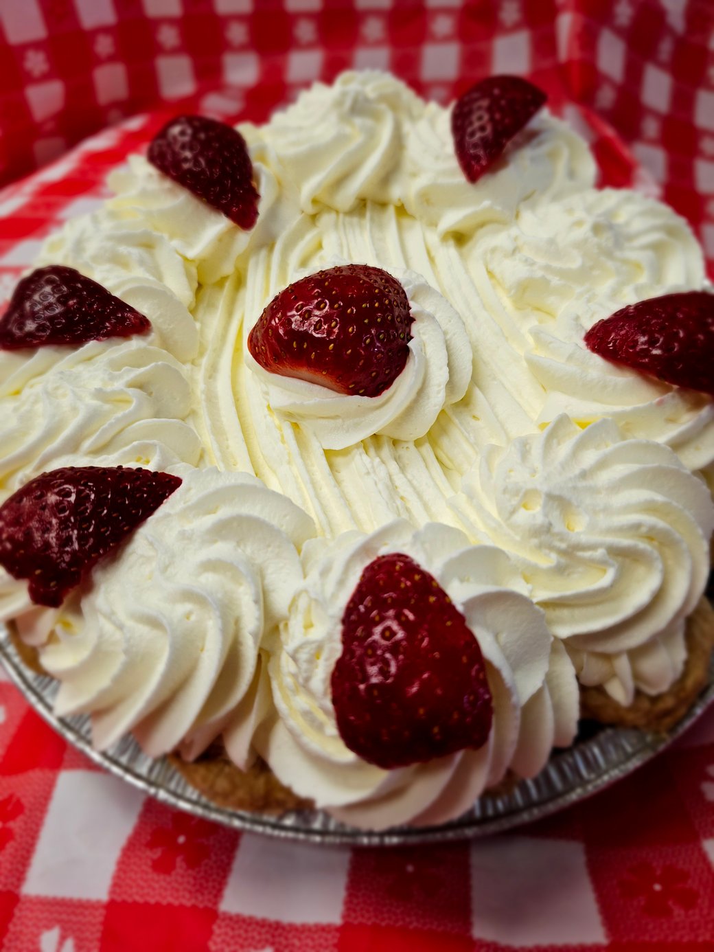 This Month's Spotlight Pie: Strawberry Cream Pie