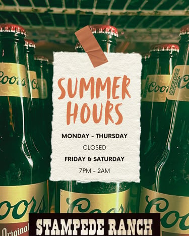 Stampede Ranch Summer Hours