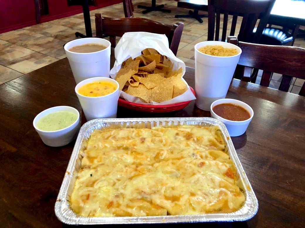 (12) Pollo Ranchero Enchilada Pack + FREE ORDER OF CHURROS