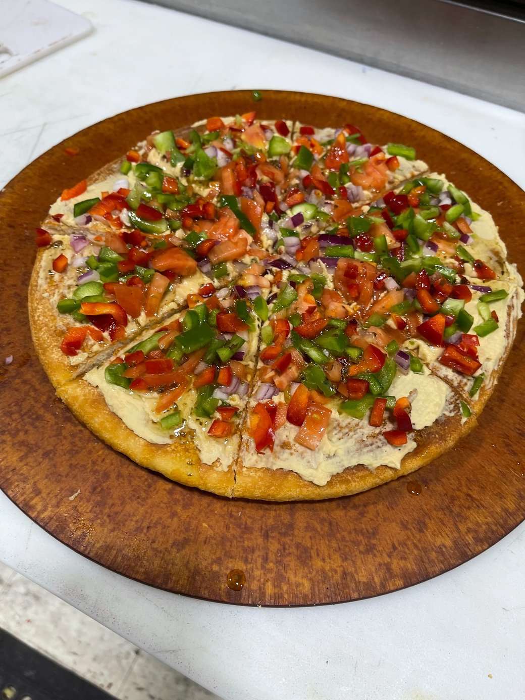 22. Hummus Pizza (Large 12