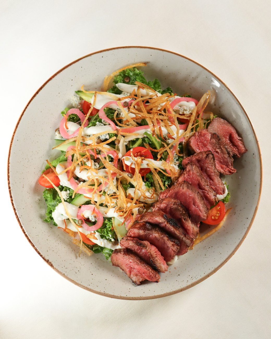 STEAK + BLUE SALAD 