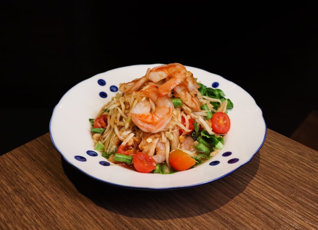 Som Tum Kung Sod (Papaya Salad with Shrimp)