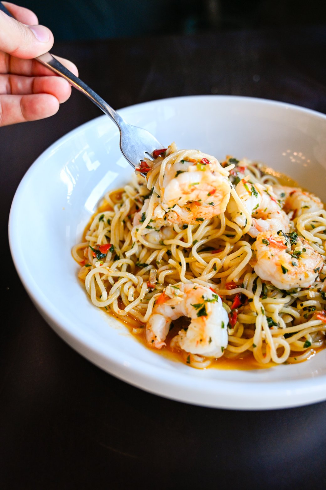 Calabrian Shrimp Scampi