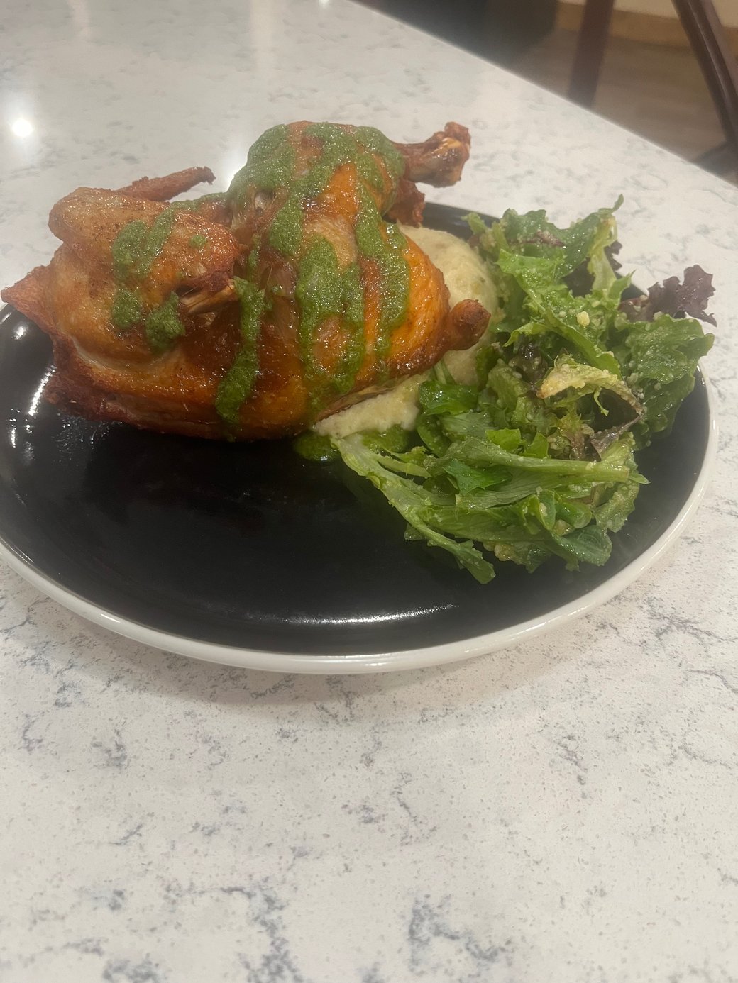 *Fried Rotisserie Half Chicken