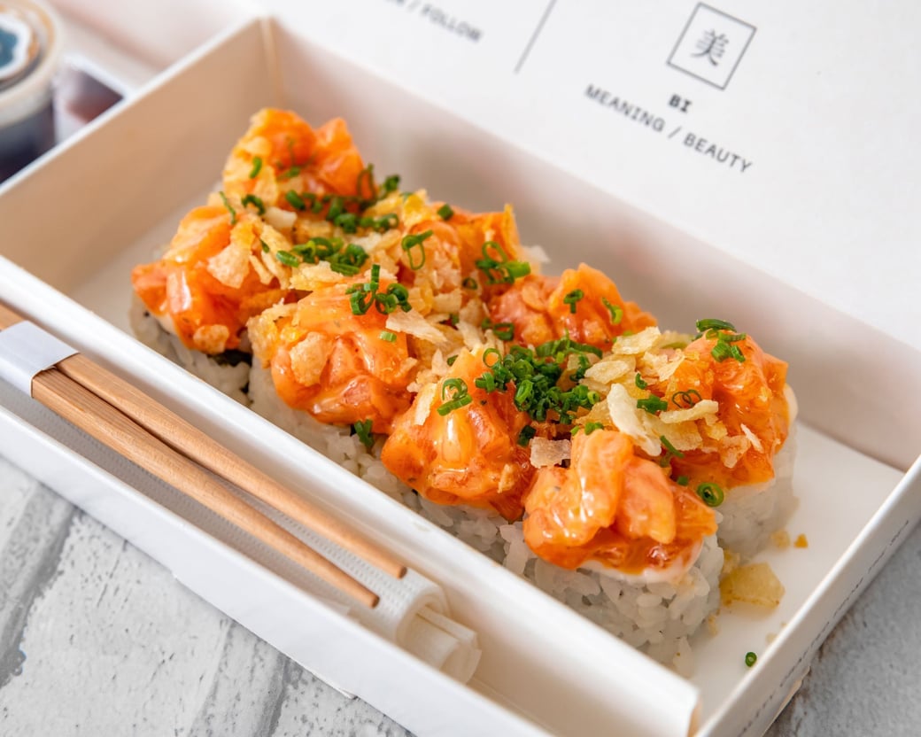 Truffle Salmon Tartare Roll (GF)