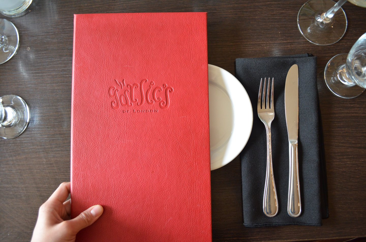 Valentine's Day Menu