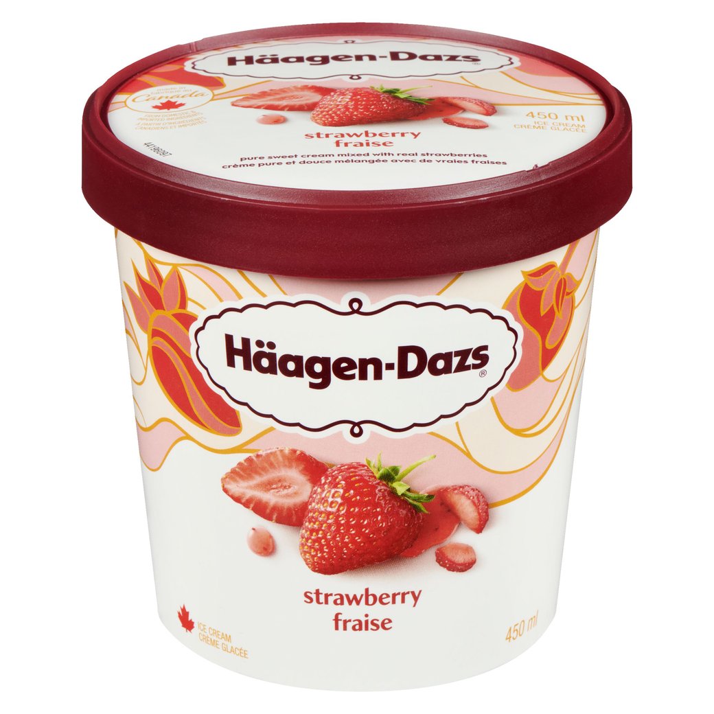 Haagen Dazs Strawberry Ice Cream 450ml