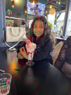 How delicious does that Pretty In Pink milkshake look??