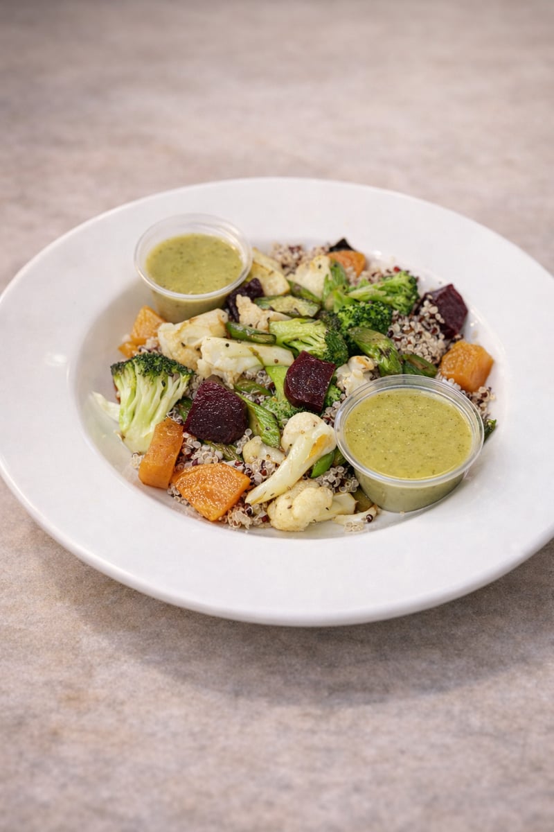 Roast Veggies & Organic Quinoa Bowl
