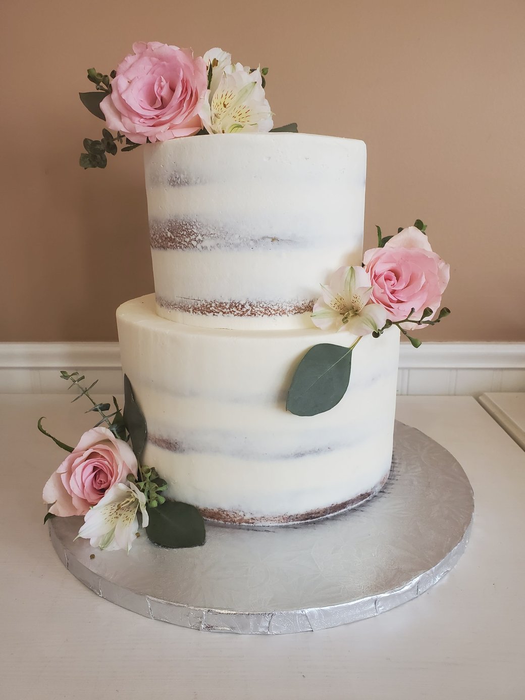 Naked Florals Cake