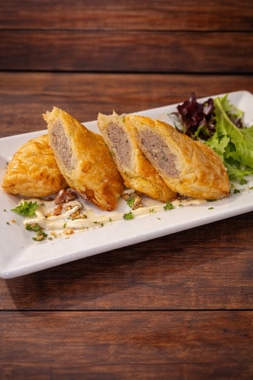 HOUSE MADE SAUSAGE ROLLS