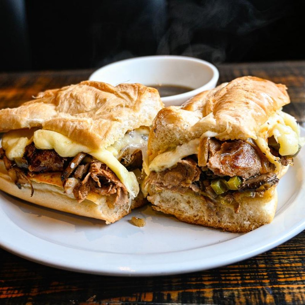 Cheese Steak French Dip Wich