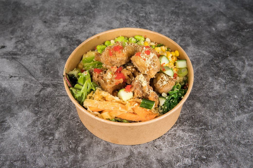 SPICY CHICKEN KARAAGE POKE