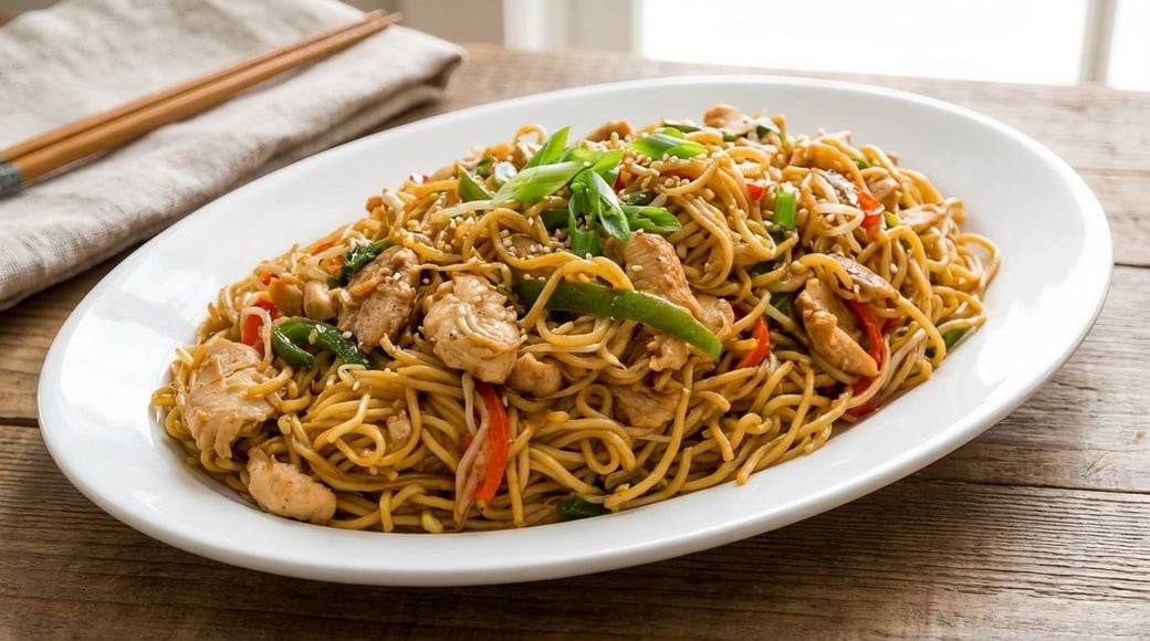 Chicken Chow Mein Noodles