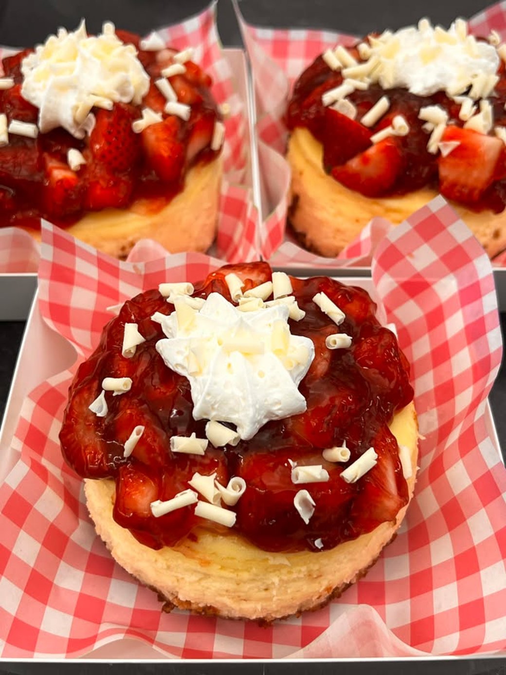 Bento Strawberry Shortcake Cheesecake
