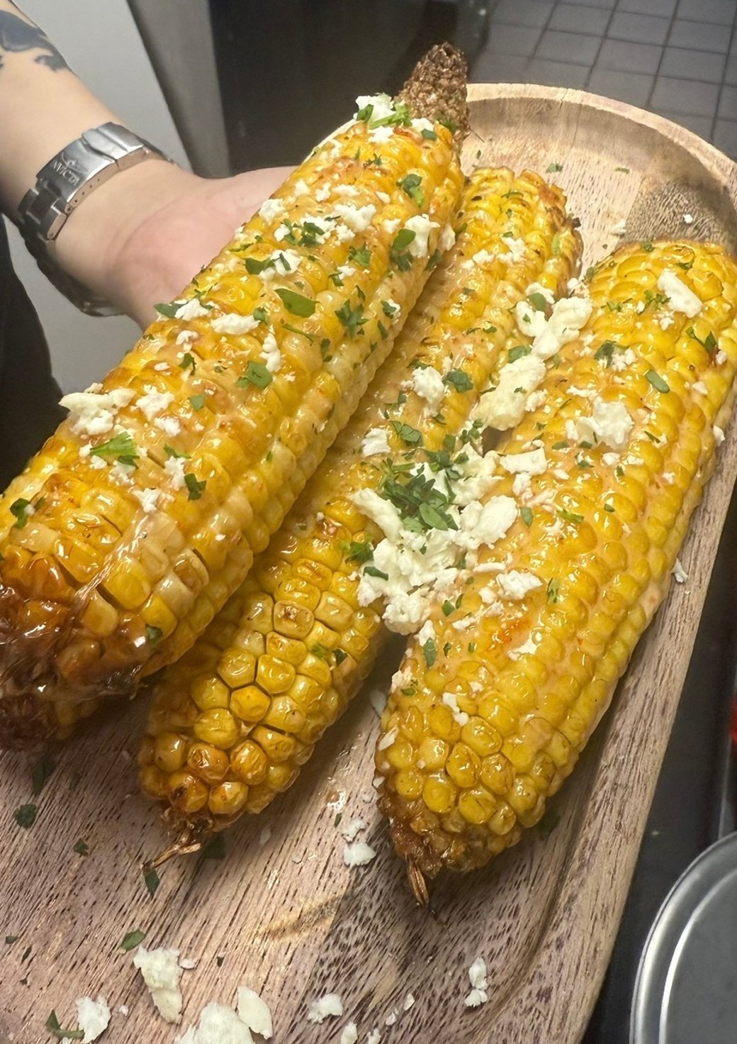 Pelote Street corn