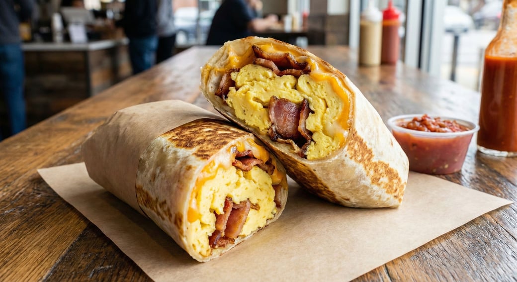 Bacon Egg & Cheese Breakfast Burrito