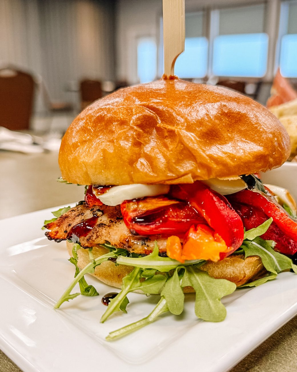 Caprese Grilled Chicken Burger