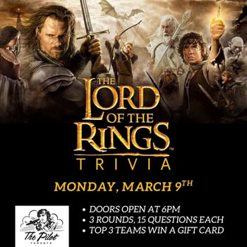 The Lord of the Rings Trivia (2nd Night)