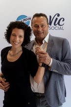 Vic Social grand opening with Graham and friend