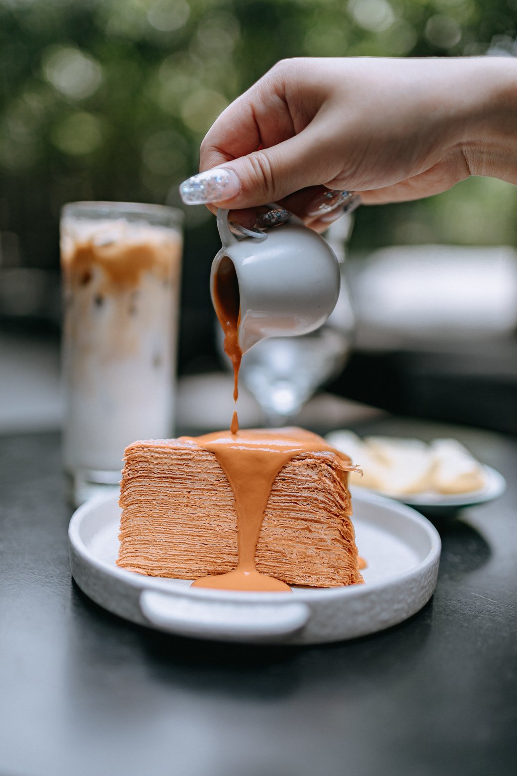 Thai Tea Crepe Cake