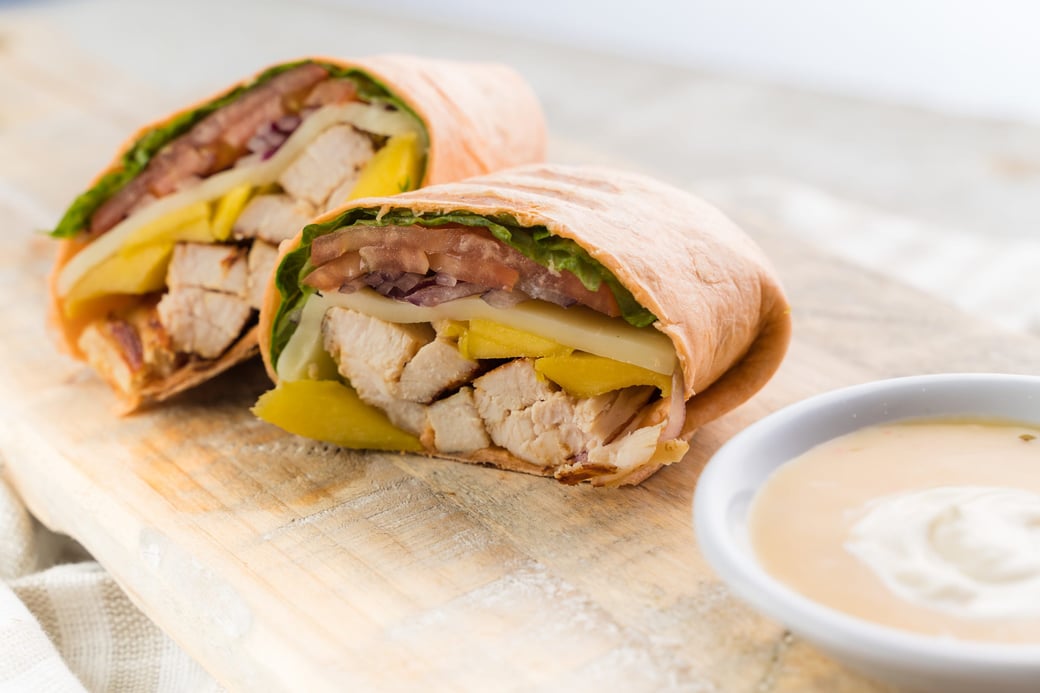 Mango Chicken Wrap