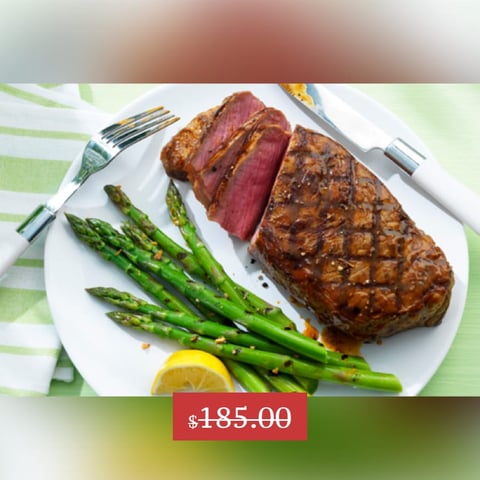 NY Strip Loin Steak 8oz AAA (20 per case) , shop product