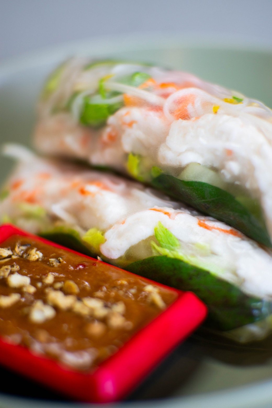 Plant-based Shrimp Salad Rolls