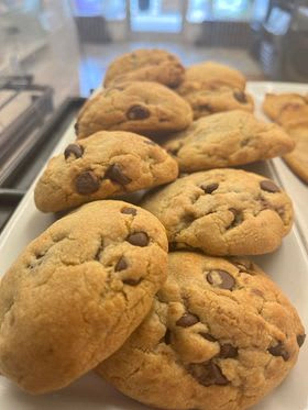 Nutella stuff chocolate chip cookie