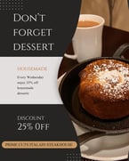 Treat yourself to 25% off house made desserts! 

#primecutsitaliansteakhouse #SweetTooth #ItalianFlavors #HomemadeGoodness #DineInStyle #TreatYourself