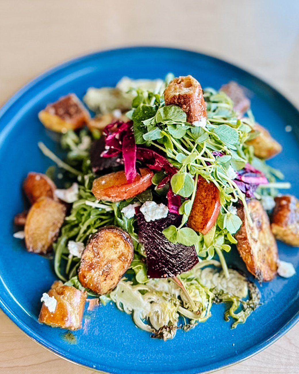 Warm Harvest Apple + Pretzel Salad