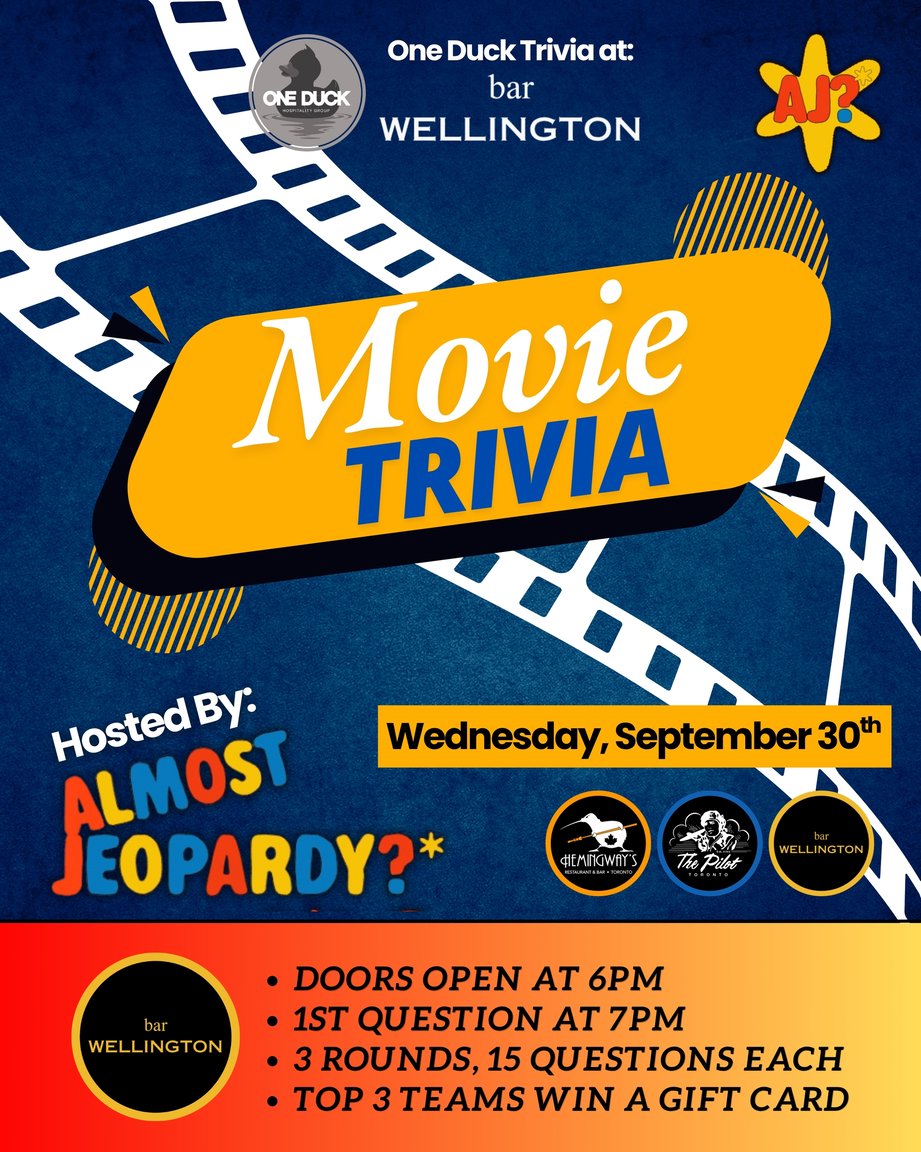 Movie Trivia Hosted by Almost Jopardy*?