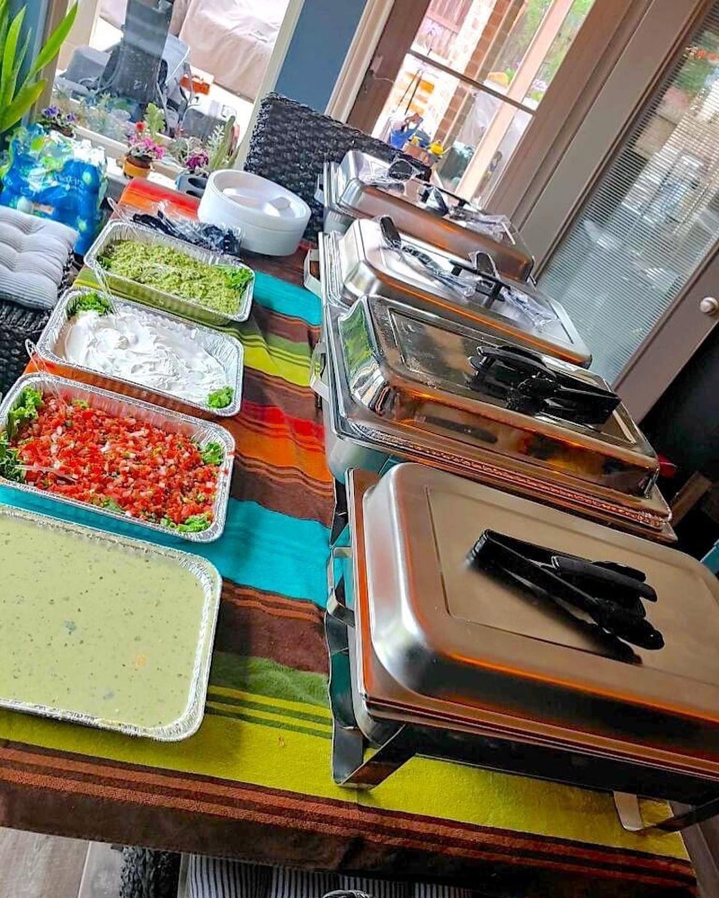 Served with rice, beans, guacamole, sour cream, pico de gallo, chile con queso, chips, salsas, and flour tortillas