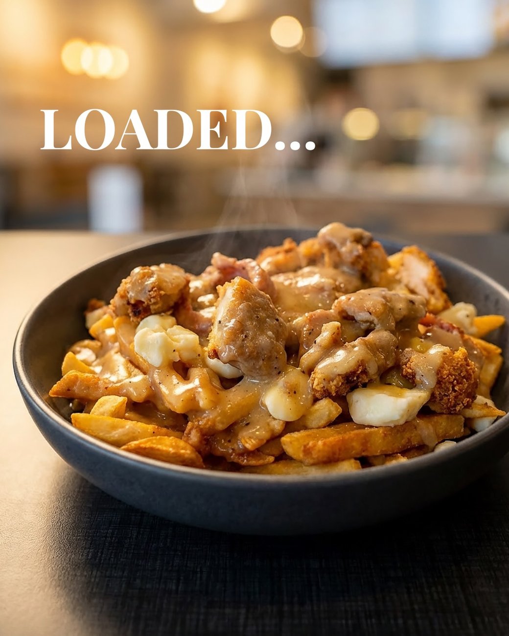 Crispy chicken Poutine