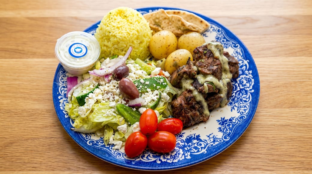 Lamb Souvlaki Plate