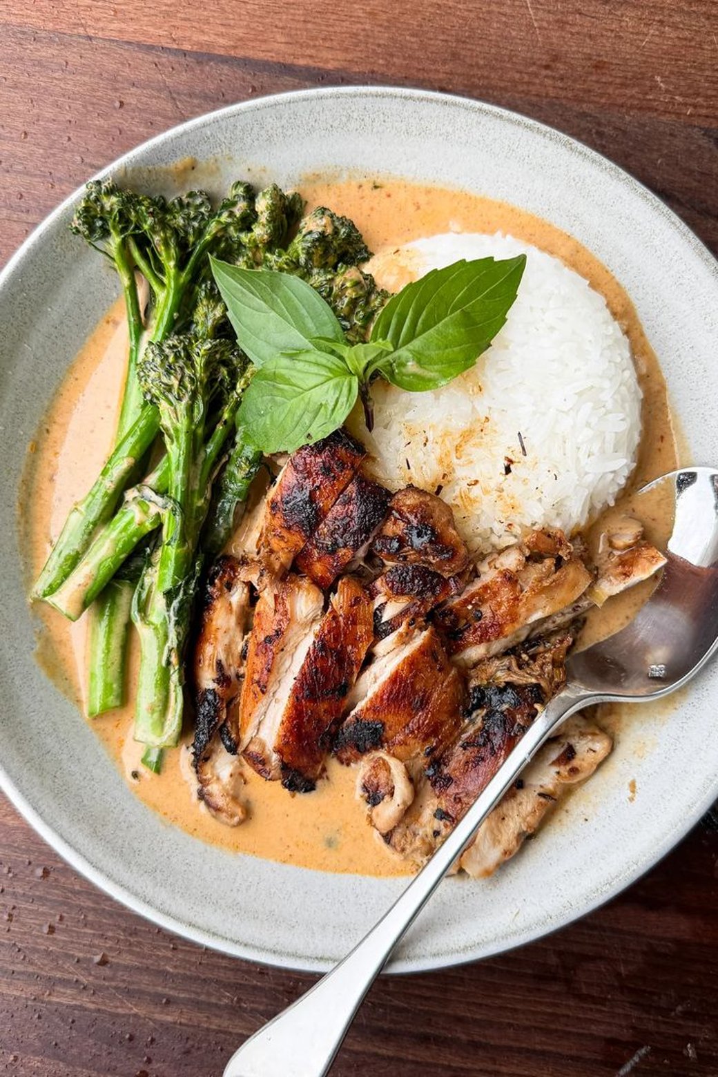 Lemongrass Chicken with Thai Coconut Curry (Tofu option as well) GF DF