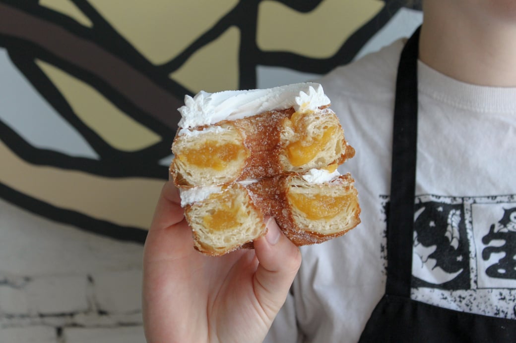 Peaches 'n Cream Cronut