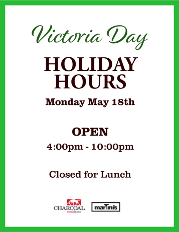 Victoria Day Hours